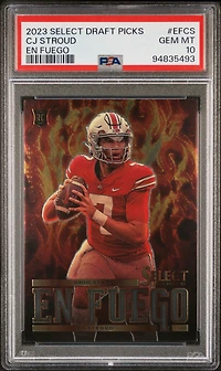 2023 Panini Select Draft Picks En Fuego Efcs Cj Stroud PSA 10