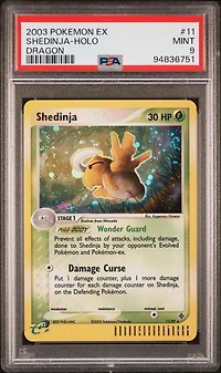2003 Pokemon Ex Dragon 11 Shedinja-holo PSA 9