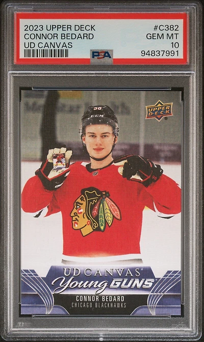 2023 Upper Deck Ud Canvas C382 Connor Bedard PSA 10
