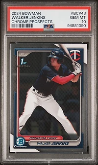 2024 Bowman Chrome Prospects Bcp43 Walker Jenkins PSA 10