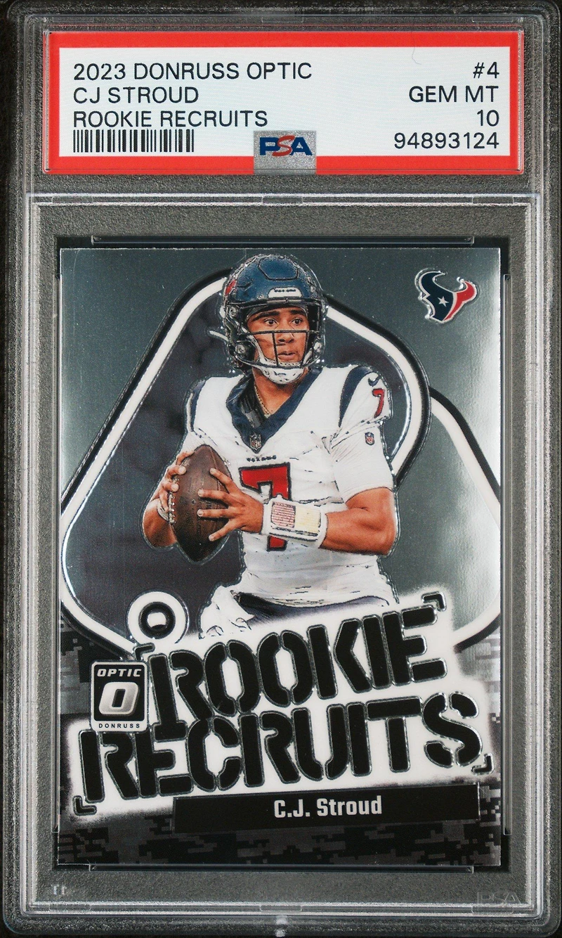 2023 Panini Donruss Optic Rookie Recruits 4 Cj Stroud PSA 10