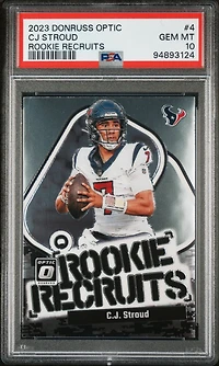 2023 Panini Donruss Optic Rookie Recruits 4 Cj Stroud PSA 10
