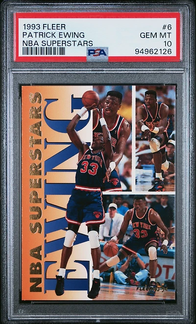 1993 Fleer Nba Superstars 6 Patrick Ewing PSA 10