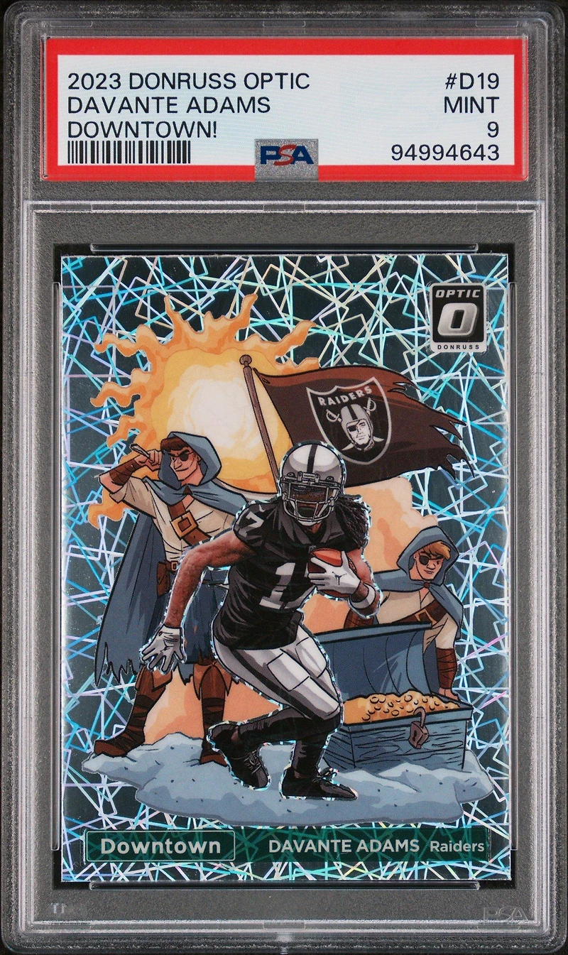 2023 Panini Donruss Optic Downtown! D19 Davante Adams PSA