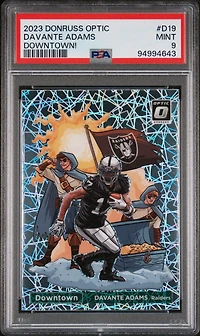 2023 Panini Donruss Optic Downtown! D19 Davante Adams PSA
