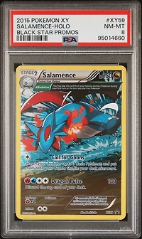 2015 Pokemon Xy Black Star Promos Xy59 Salamence-holo PSA 8
