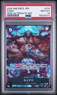 2024 One Piece Japanese Two Legends 079 Kaido Alternate Art PSA 10