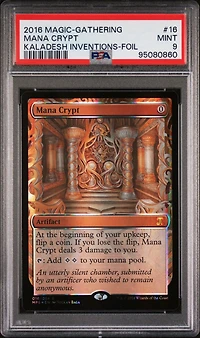 2016 Magic The Gathering Kaladesh Inventions 16 Mana Crypt Foil PSA 9