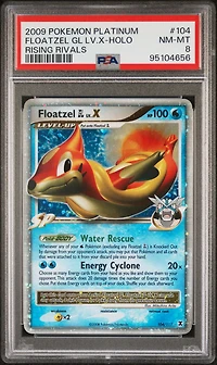 2009 Pokemon Platinum Rising Rivals 104 Floatzel Gl Lv.x-holo PSA 8