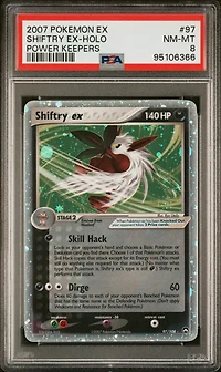 2007 Pokemon Ex Power Keepers 97 Shiftry Ex-holo PSA 8