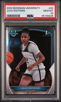 2022 Bowman Chrome University 43 Juju Watkins PSA 10