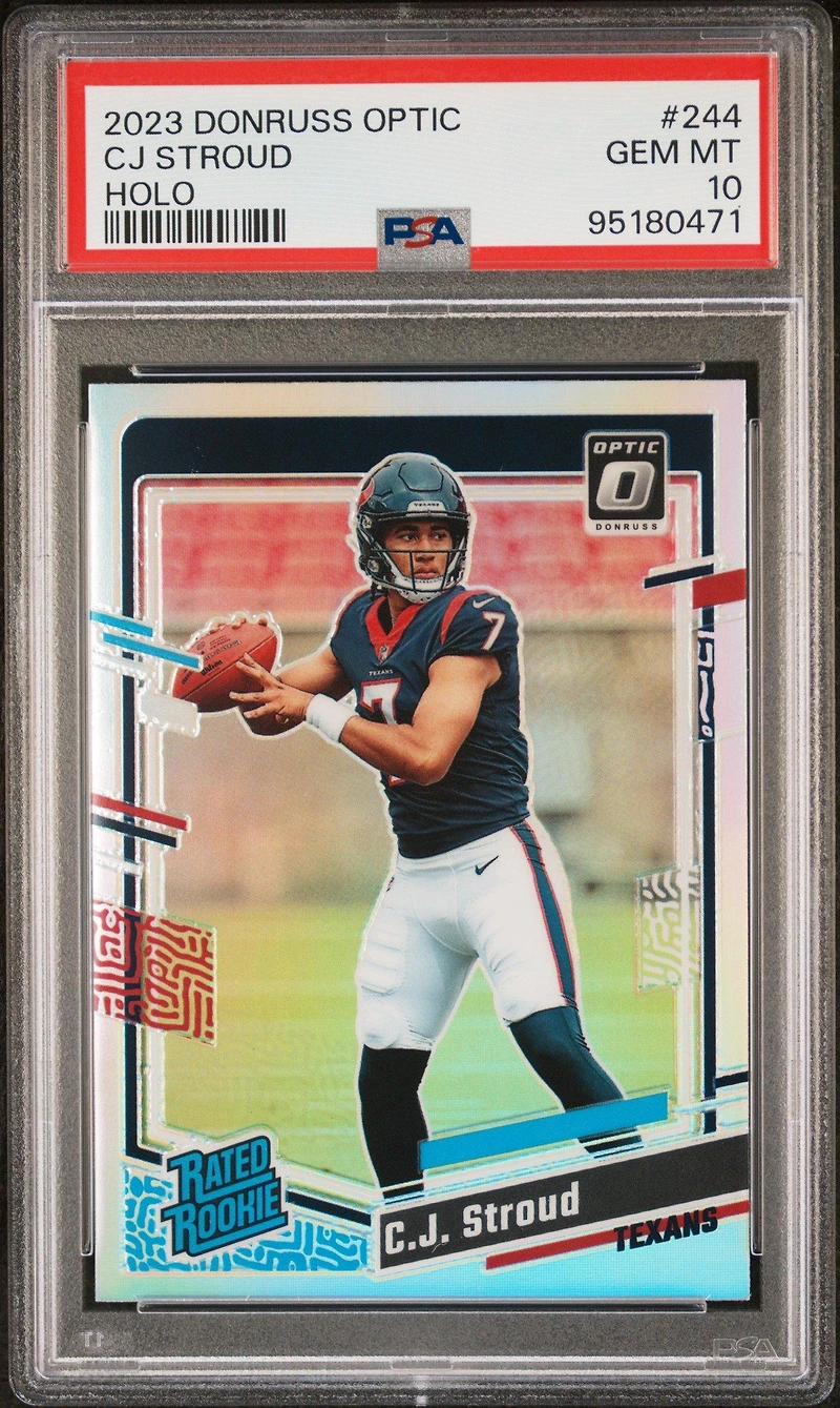 2023 Panini Donruss Optic 244 Cj Stroud Holo PSA