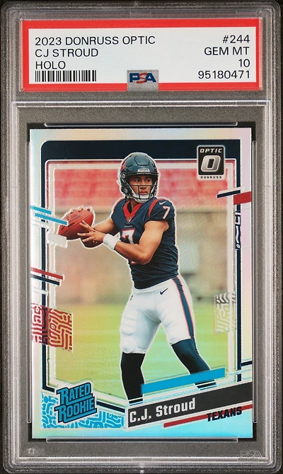 2023 Panini Donruss Optic 244 Cj Stroud Holo PSA