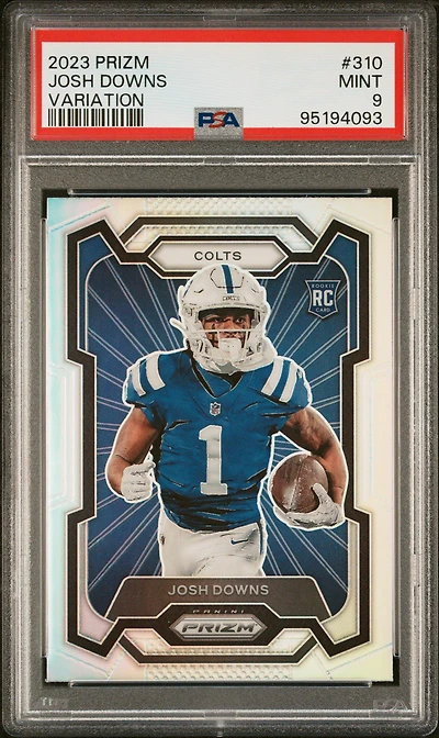 2023 Panini Prizm 310 Josh Downs Variation PSA 9