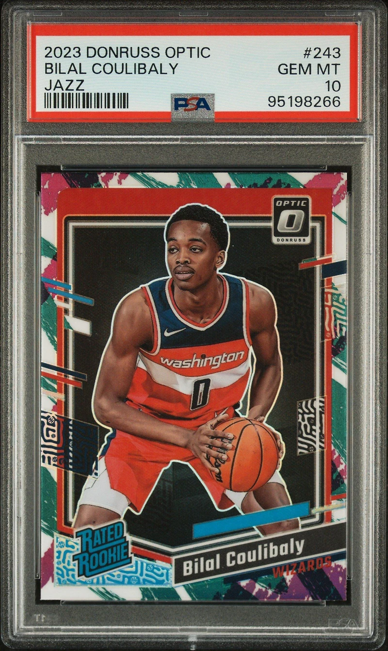 2023 Panini Donruss Optic 243 Bilal Coulibaly Jazz PSA 10