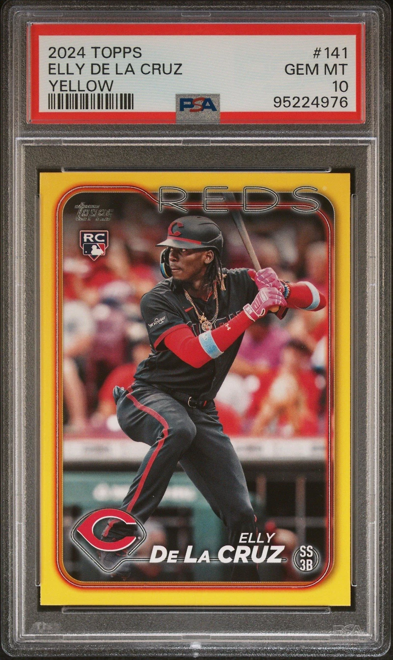 2024 Topps 141 Elly De La Cruz Yellow PSA 10
