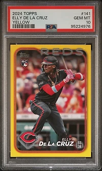 2024 Topps 141 Elly De La Cruz Yellow PSA 10