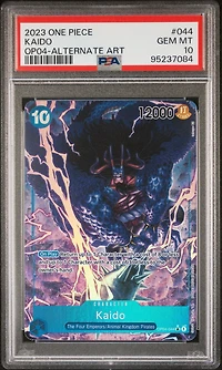 2023 One Piece Op04-kingdoms Of Intrigue 044 Kaido Alternate Art PSA 10