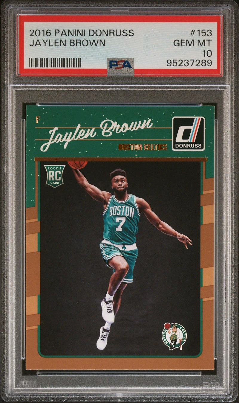 2016 Panini Donruss 153 Jaylen Brown PSA 10