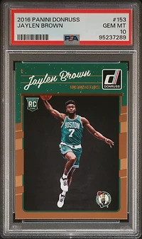 2016 Panini Donruss 153 Jaylen Brown PSA 10