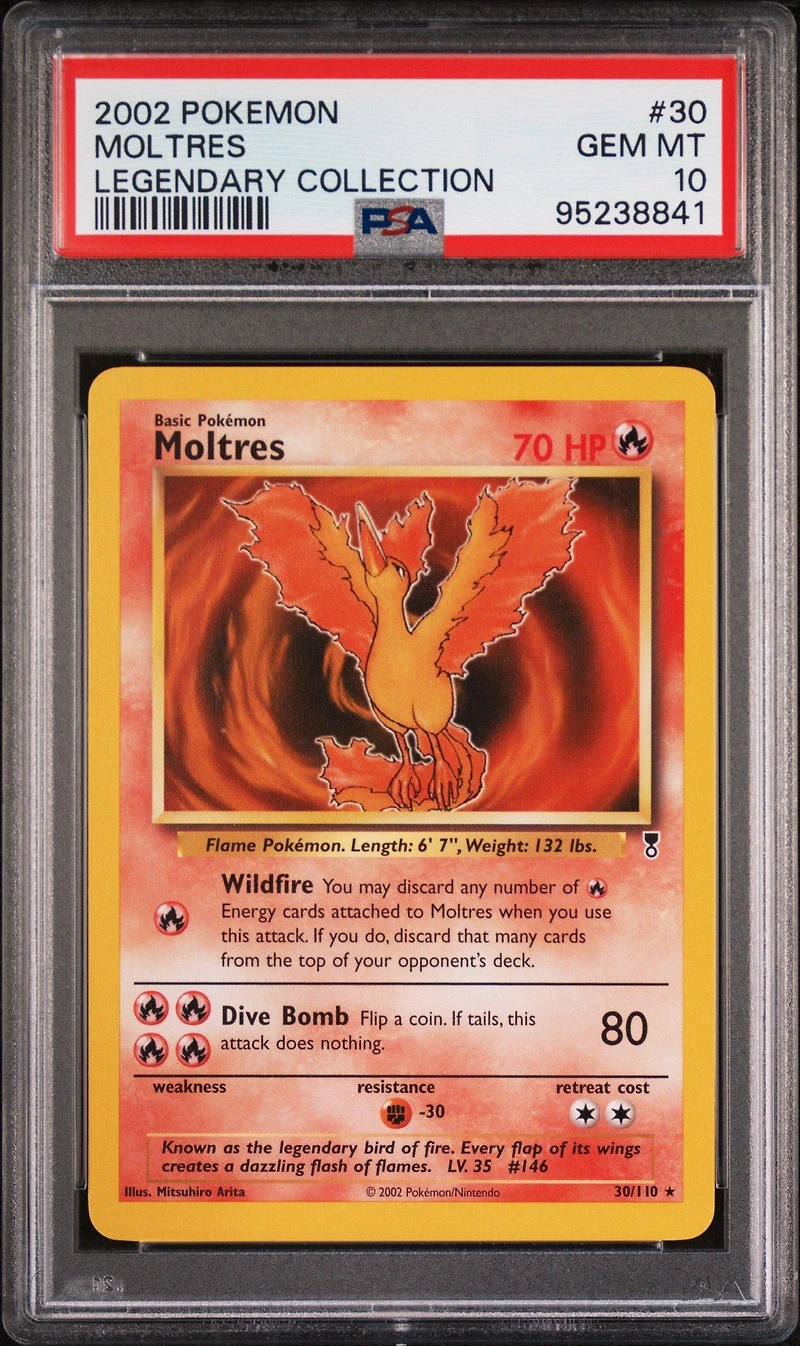2002 Pokemon Legendary Collection 30 Moltres PSA 10