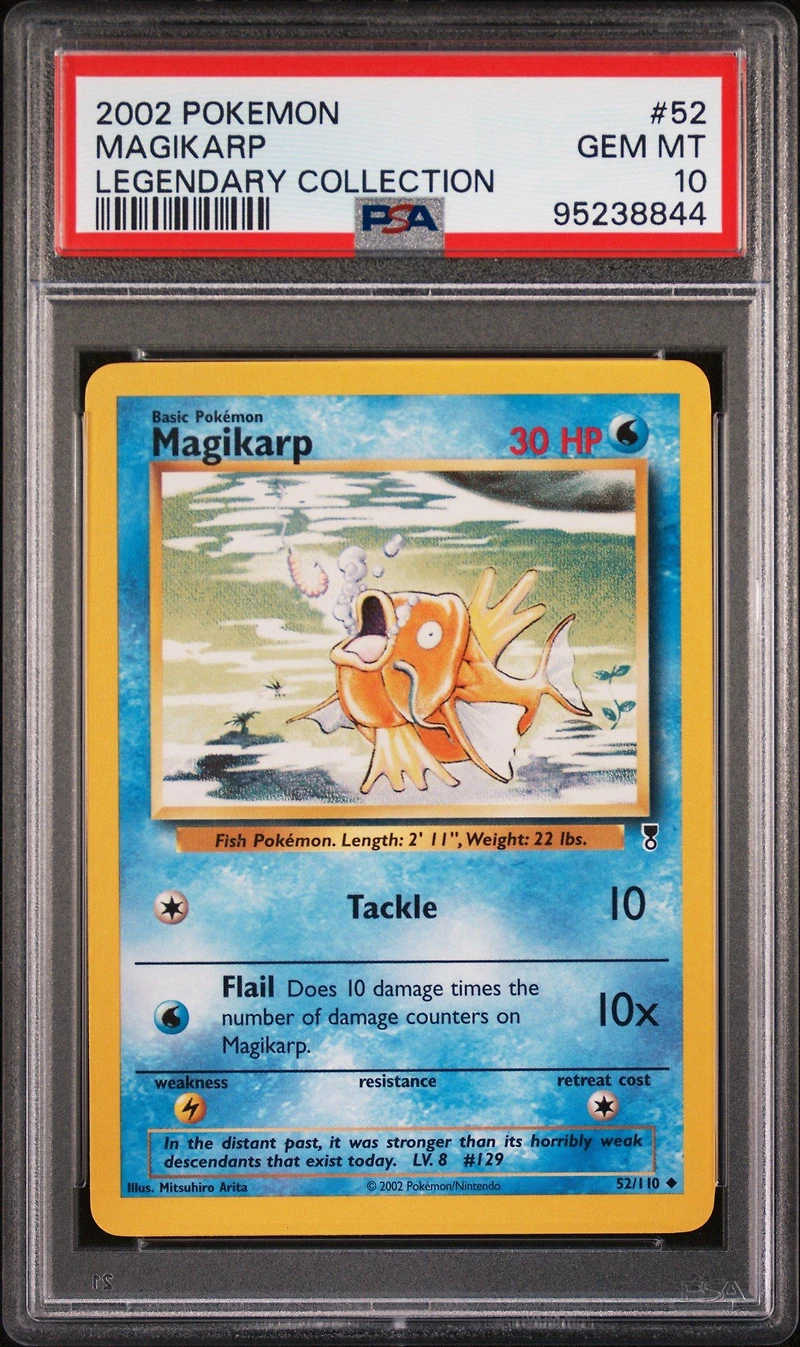 2002 Pokemon Legendary Collection 52 Magikarp PSA 10