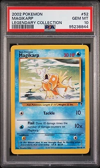 2002 Pokemon Legendary Collection 52 Magikarp PSA 10