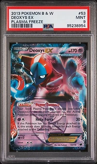 2013 Pokemon Black & White Plasma Freeze 53 Deoxys Ex PSA 9