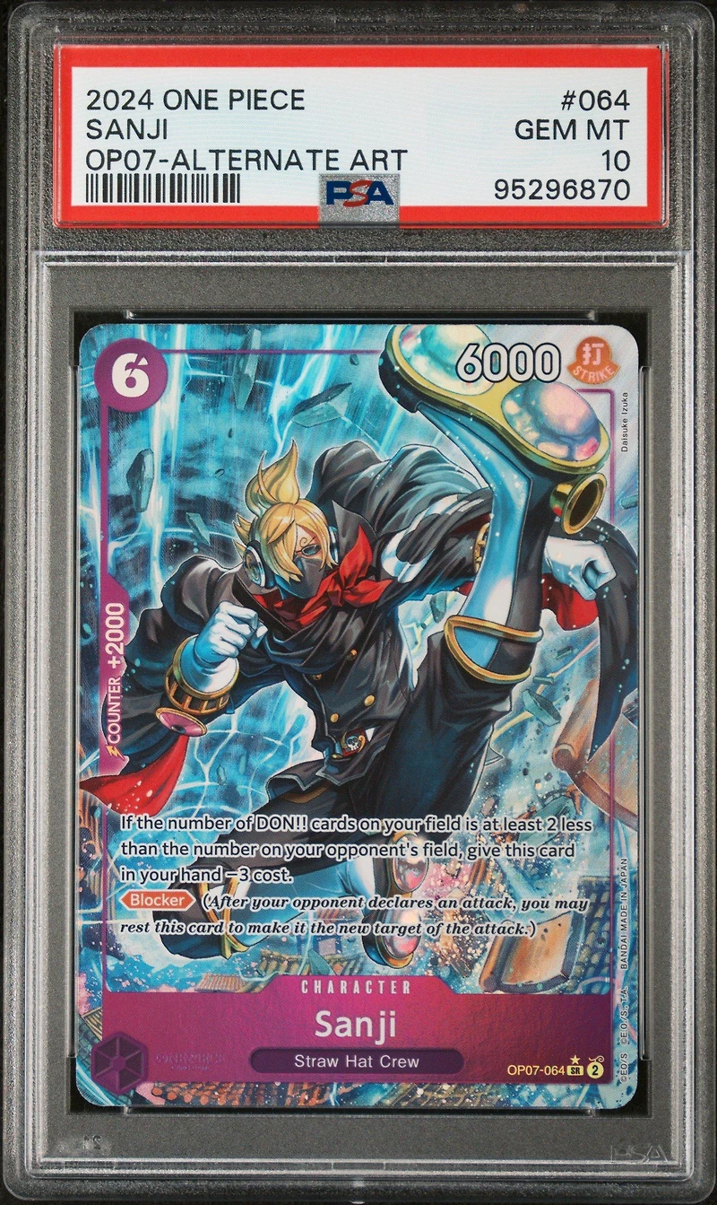 2024 One Piece 500 Years In The Future 064 Sanji Alternate Art PSA 10