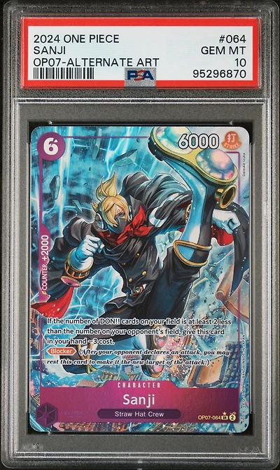 2024 One Piece 500 Years In The Future 064 Sanji Alternate Art PSA 10