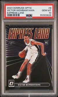 2023 Panini Donruss Optic Express Lane 8 Victor Wembanyama PSA 10