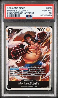 2023 One Piece Kingdoms Of Intrigue 090 Monkey D. Luffy PSA 10