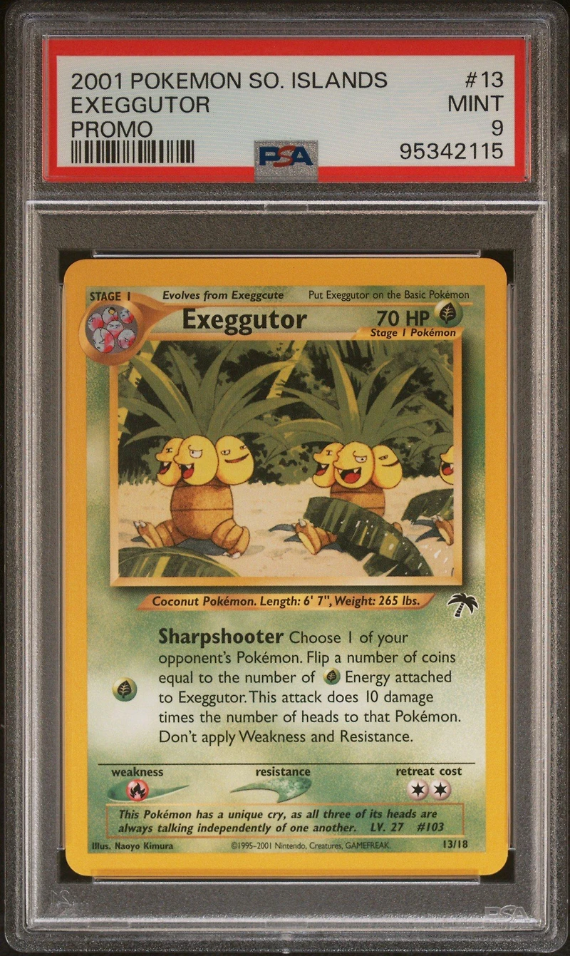 2001 Pokemon Southern Islands Promo 13 Exeggutor PSA 9