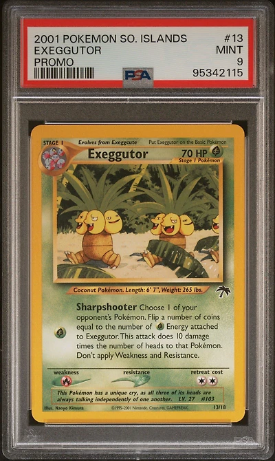 2001 Pokemon Southern Islands Promo 13 Exeggutor PSA 9