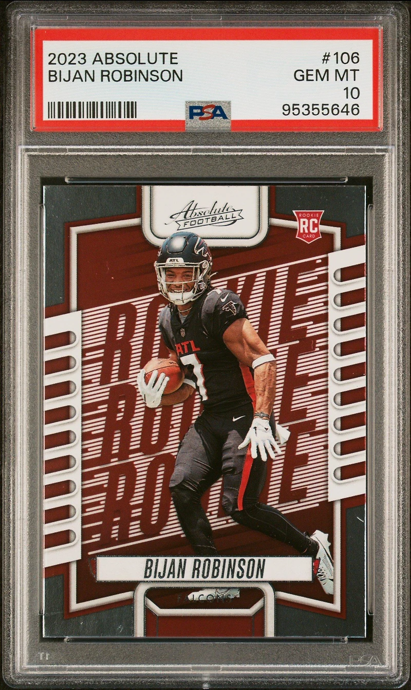2023 Panini Absolute 106 Bijan Robinson PSA 10