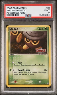 2007 Pokemon Ex Power Keepers 60 Seedot-reverse Foil PSA 9