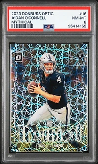 2023 Panini Donruss Optic Mythical 16 Aidan O'connell PSA 8