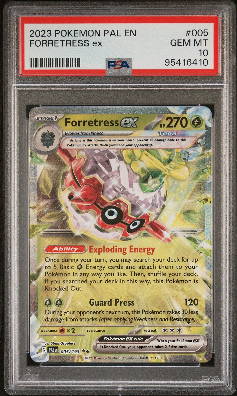 2023 Pokemon Pal En-paldea Evolved 005 Forretress Ex PSA