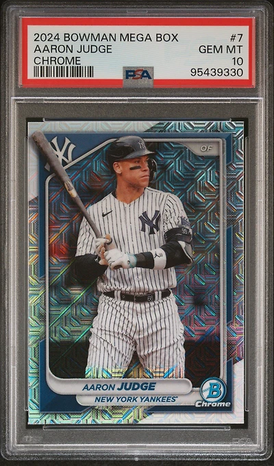 2024 Bowman Mega Box Chrome 7 Aaron Judge PSA 10