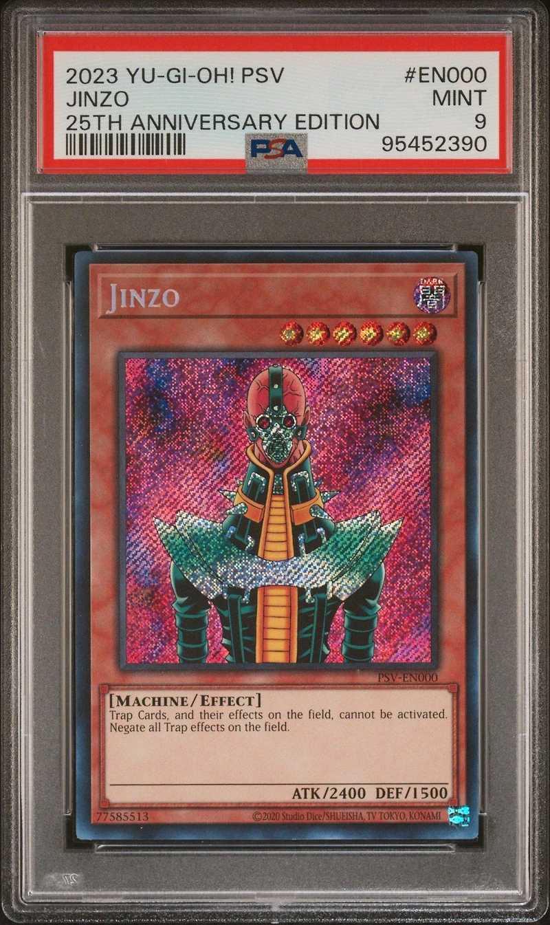 2023 Yu-gi-oh! Pharaoh's Servant 25th Anniversary Edition En000 Jinzo PSA 9