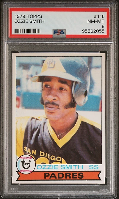 1979 Topps 116 Ozzie Smith PSA 8