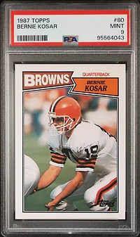 1987 Topps 80 Bernie Kosar PSA 9