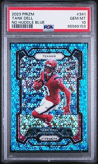 2023 Panini Prizm 341 Tank Dell No Huddle Blue PSA 10