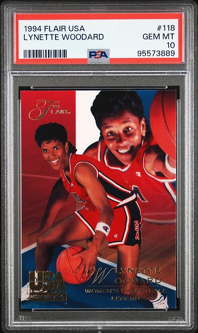 1994 Flair Usa Basketball 118 Lynette Woodard PSA 10