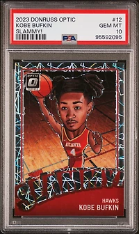 2023 Panini Donruss Optic Slammy! 12 Kobe Bufkin PSA 10
