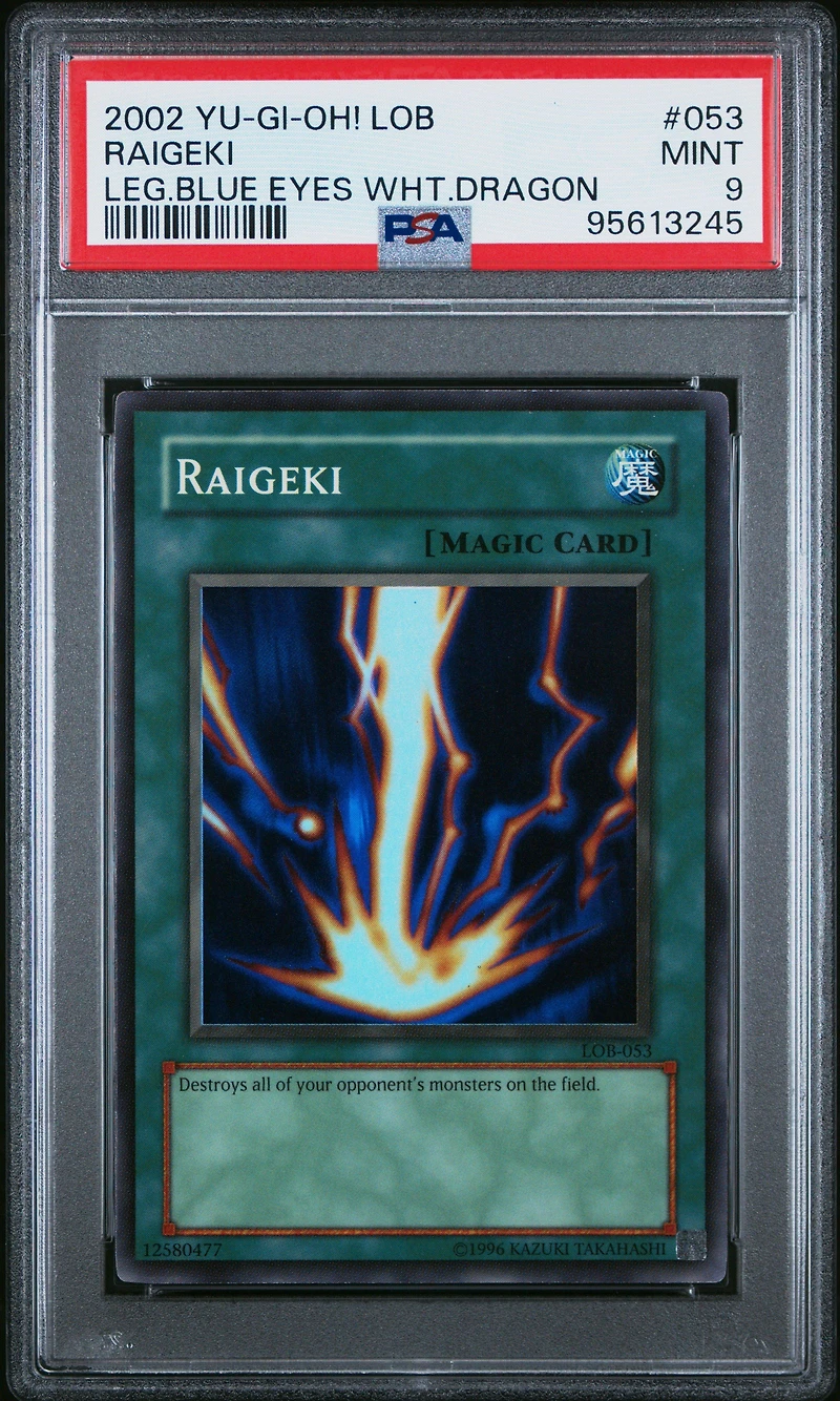 2002 Yu-gi-oh! Lob-legend Of Blue Eyes White Dragon 053 Raigeki PSA 9