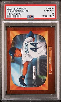2024 Bowman 1955 Bowman Anime Ba14 Julio Rodriguez PSA 10