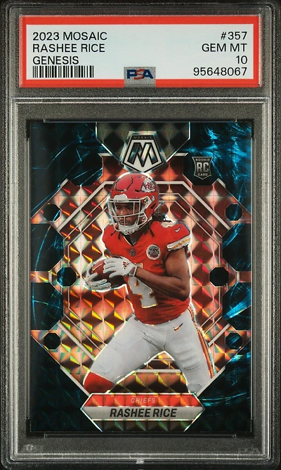 2023 Panini Mosaic 357 Rashee Rice Genesis PSA 10