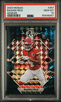 2023 Panini Mosaic 357 Rashee Rice Genesis PSA 10