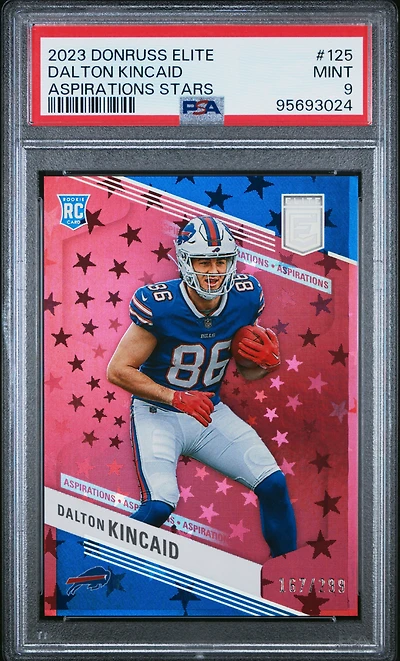 2023 Panini Donruss Elite 125 Dalton Kincaid Aspirations Stars PSA 9